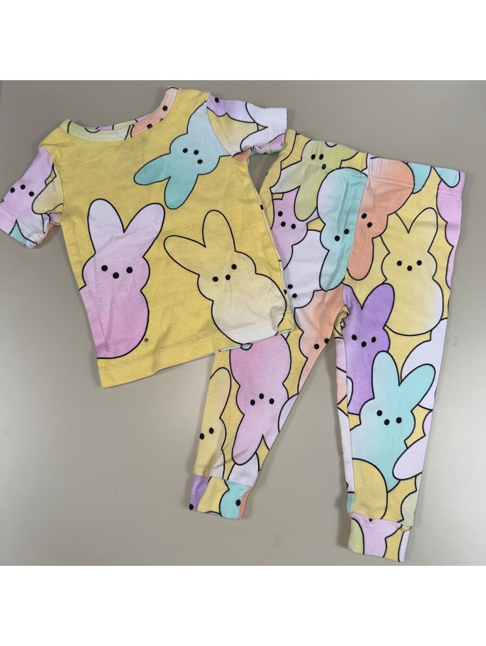 Peeps Toddler 2T Easter Bunny 2 Piece Pajama Set